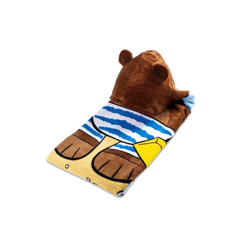 Poiste kapuutsiga vannirätik