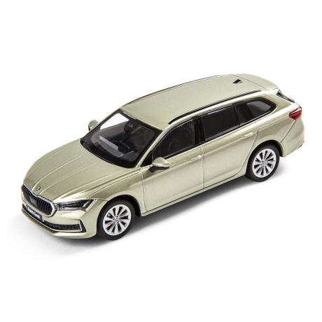 SKODA mudel Superb Combi 4. 1:43 (Ice Tea yellow)