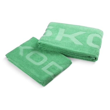 ŠKODA saunalina+rätik electric green