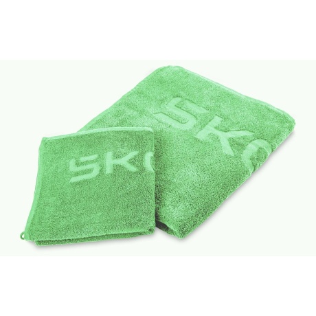 Škoda saunalina+rätik electric green